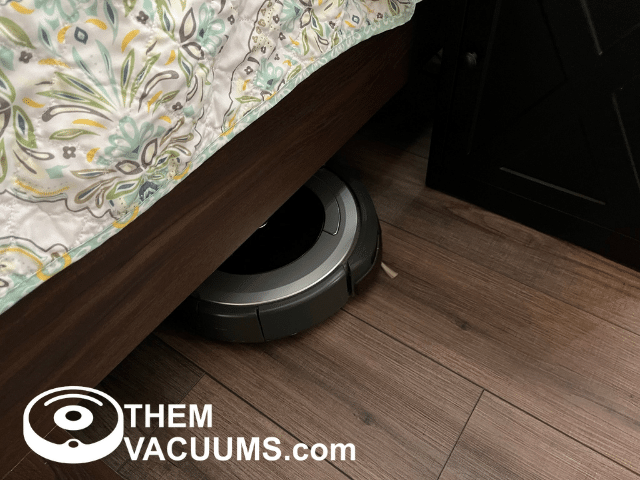 robot vacuum under bed